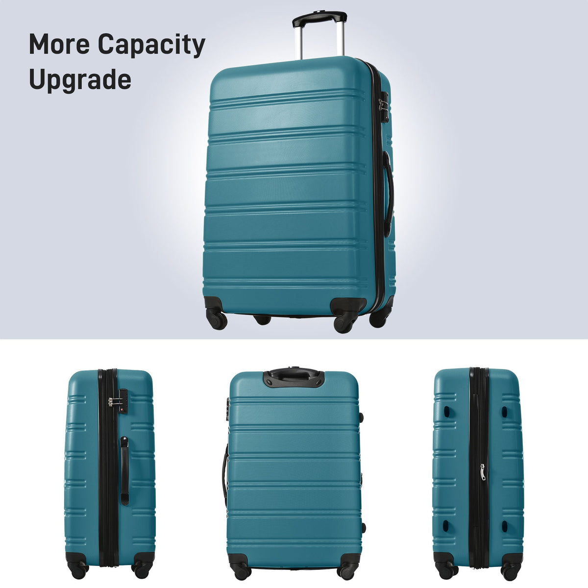 4-Piece Hardshell Spinner Luggage Set, styled photo (11)