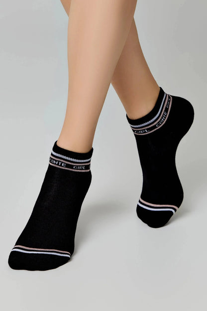 Conte Active 572 cotton ankle socks with terry foot, product photo (4)