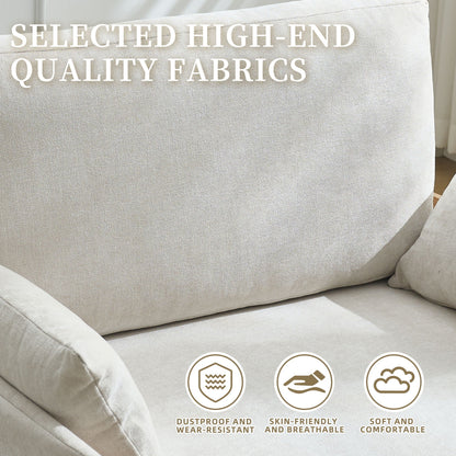 Convertible sleeper sofa bed, seat cushion detail (view 106)