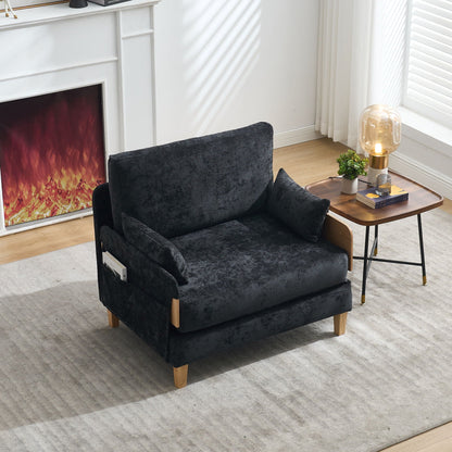 Mid century modern 3-in-1 sofa bed, one of five colorways (view 108)