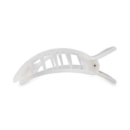 White hair clip on a white background