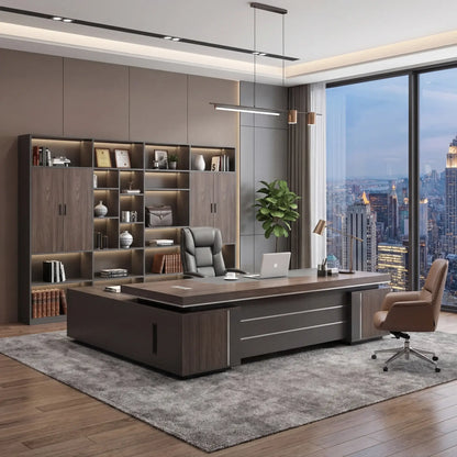 Arc Grove August L-shaped executive desk, right return — view 2