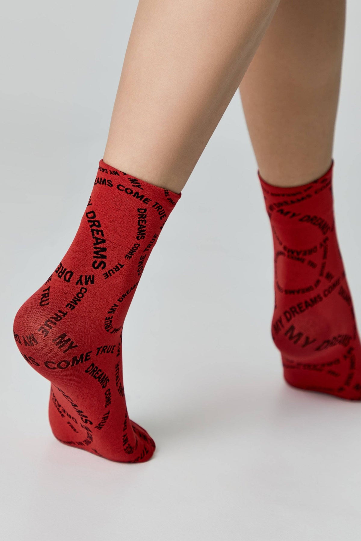 Conte Fantasy dense socks with knitted My dreams design, alternate view (3)