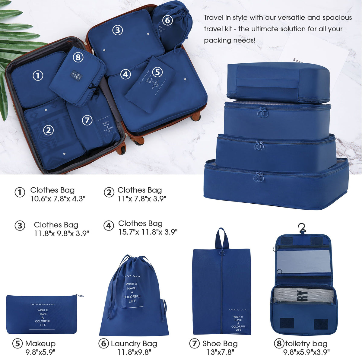 4-Piece Hardshell Spinner Luggage Set, product photo (12)