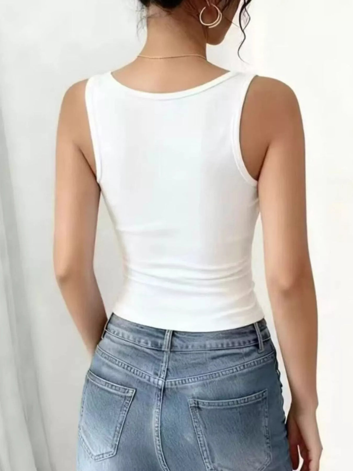 Lace Trim Tank Top, alternate view