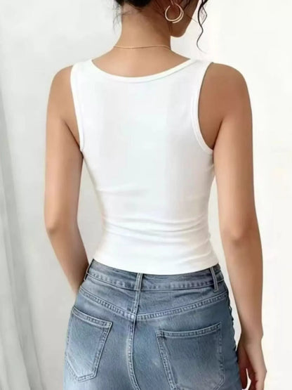 Lace Trim Tank Top, alternate view