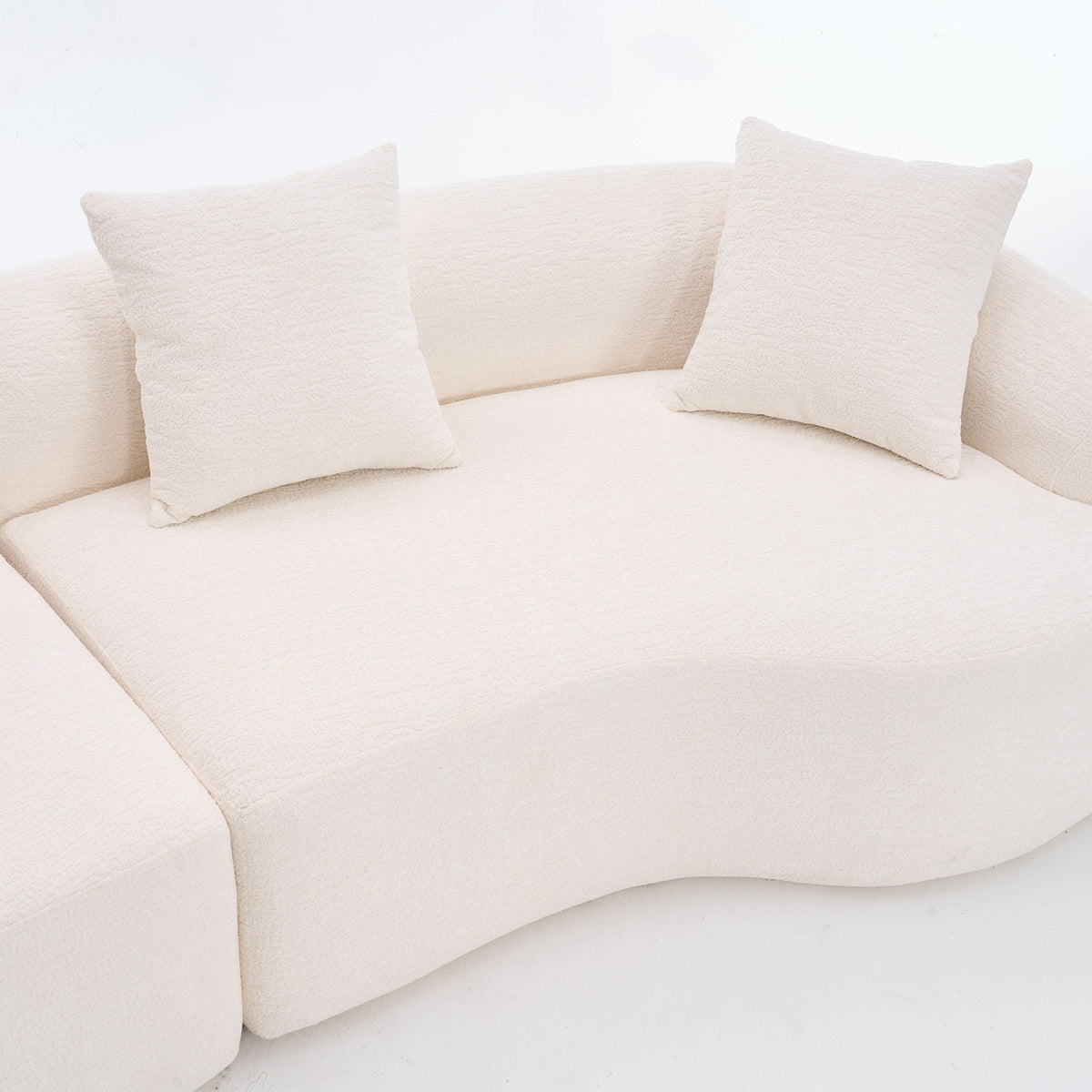 Curved Modular 4-Seater Sectional Sofa, product photo (5)