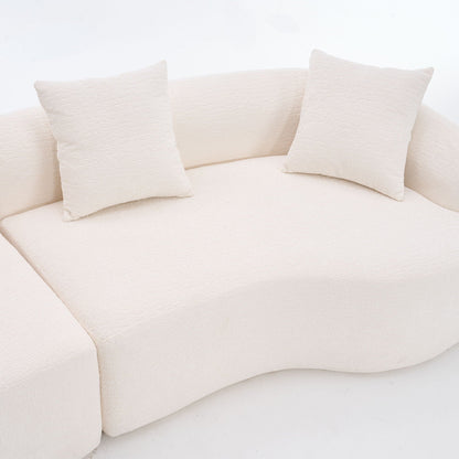 Curved Modular 4-Seater Sectional Sofa, product photo (5)