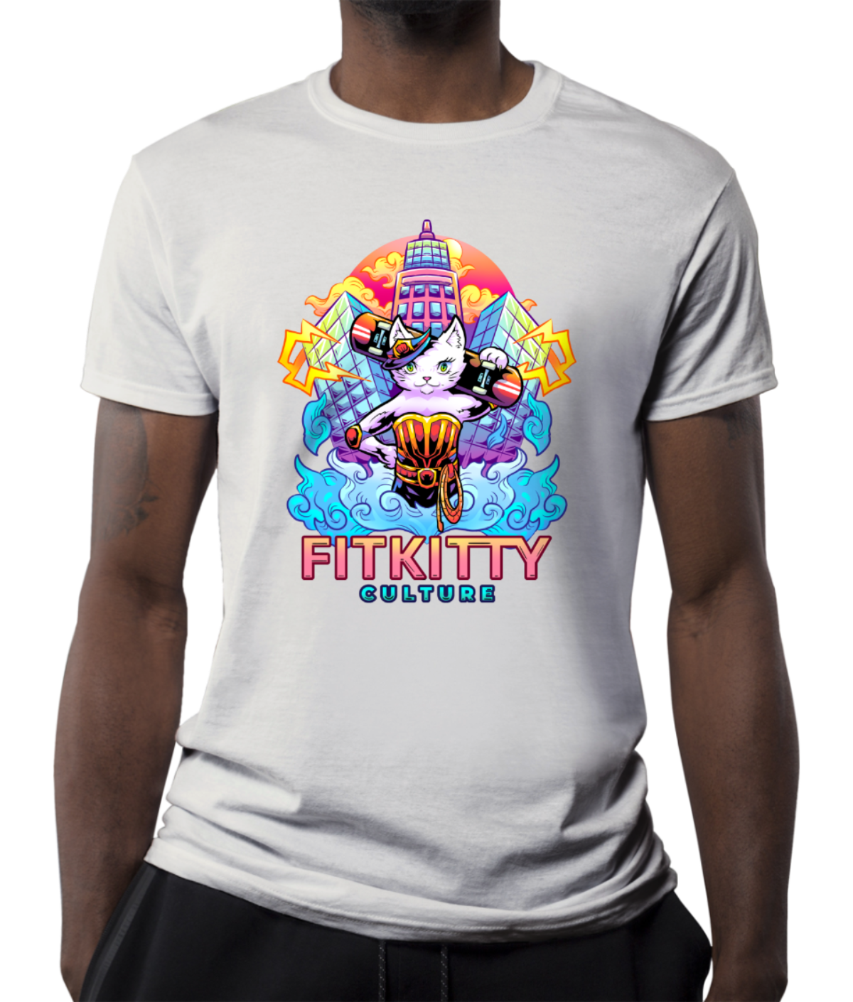 Fitkitty Culture Baddie Kitty t-shirt, alternate view 5