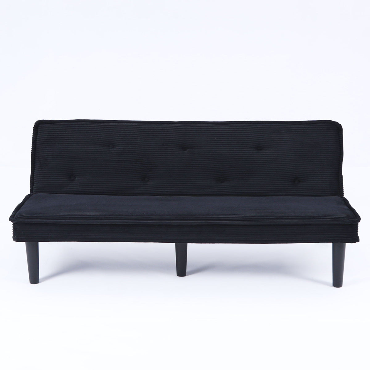 Convertible Corduroy Sofa Bed with Solid Wood Frame, product photo