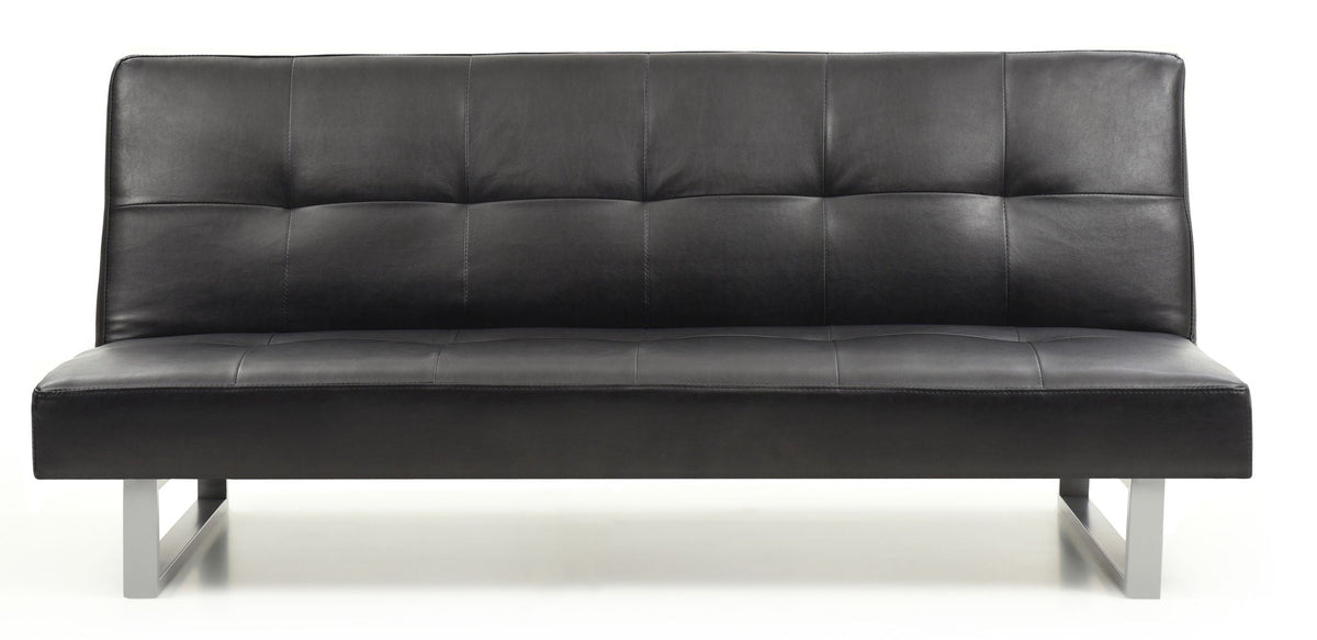 Chroma black sofa bed measuring 70 by 34 by 30 inches