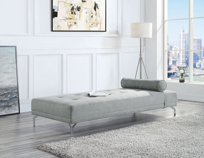 Quenti Velvet Sofa Bed in Gray, product photo