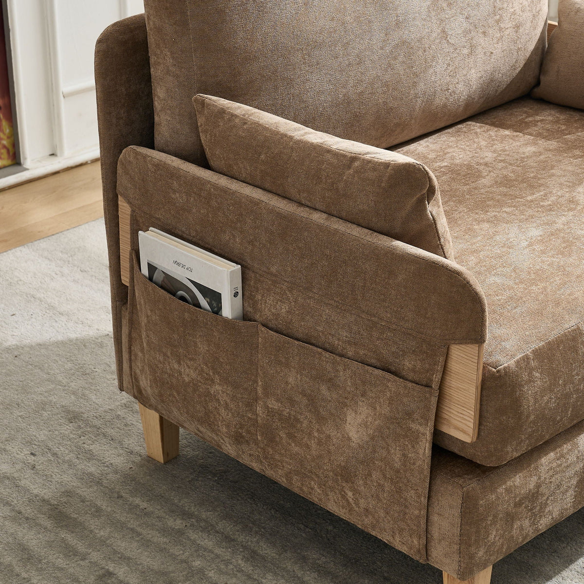 Foldable sofa bed measuring 29.13 inches deep (view 124)