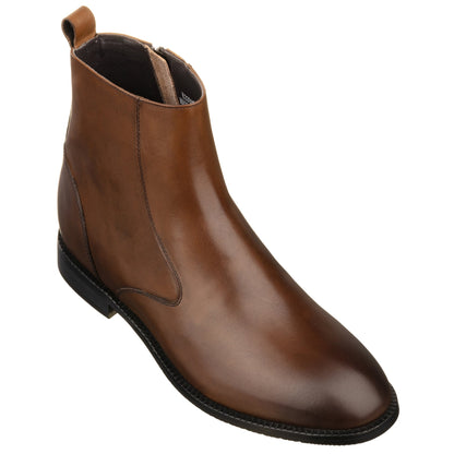 TOTO K33093 coffee brown side-zip elevator boot, product photo
