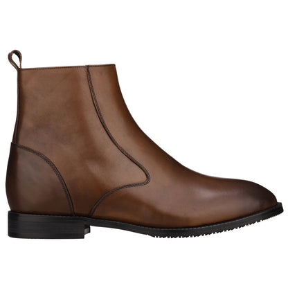 TOTO K33093 coffee brown side-zip elevator boot, alternate view