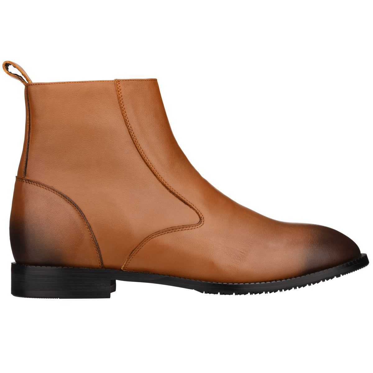 TOTO K33094 light brown side-zip elevator boot, alternate view
