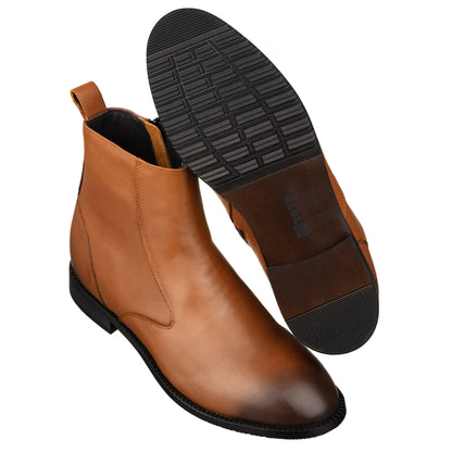 TOTO K33094 light brown side-zip elevator boot, additional angle