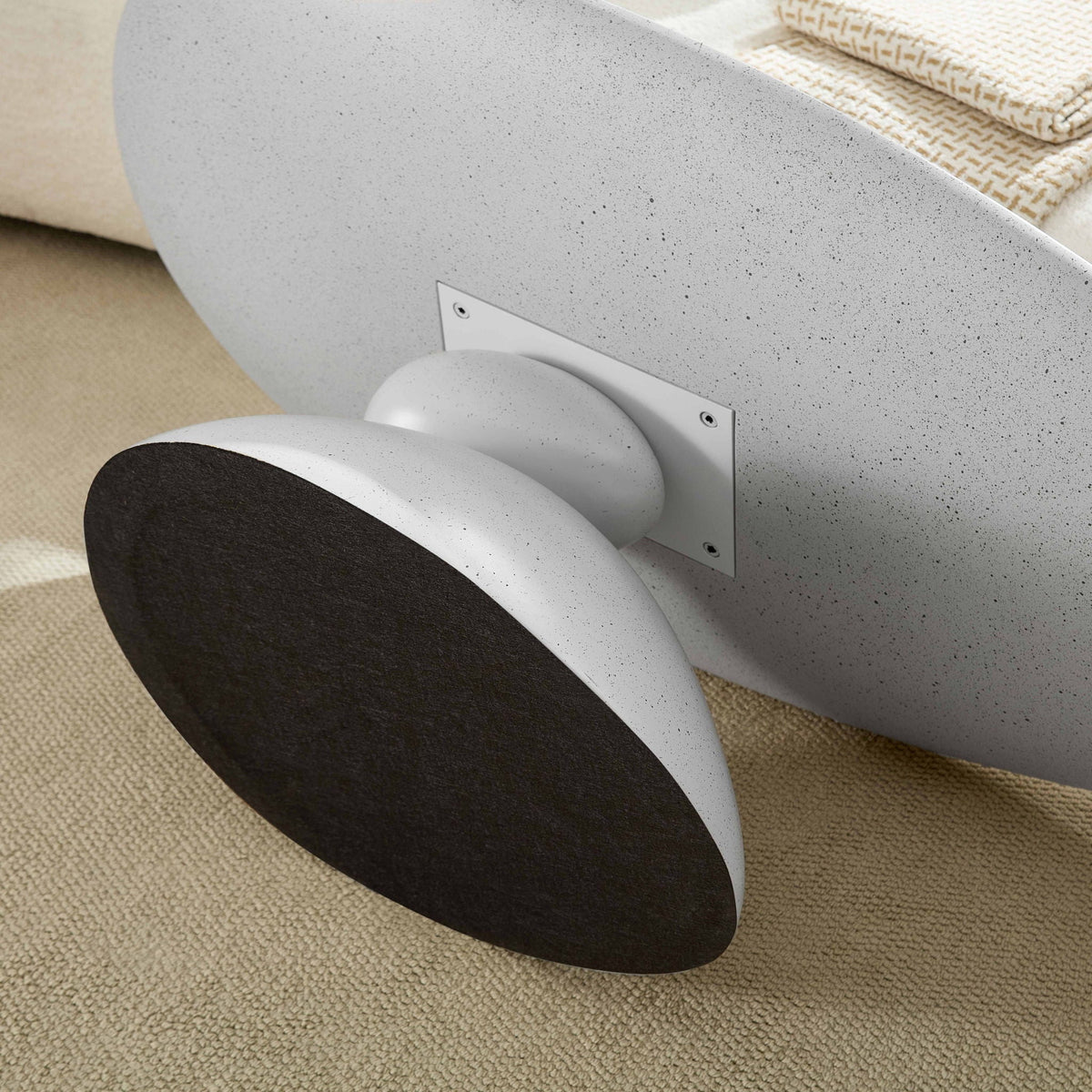 HouseOfZazla Lucky Stone Shaped Corner and Elliptical Coffee Tables