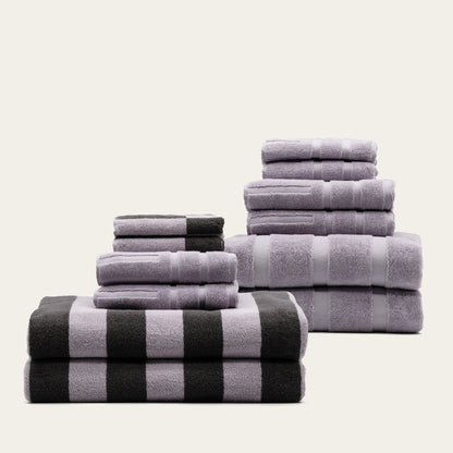 Italic Shadmoor Geometric Australian Cotton Bath Sheets