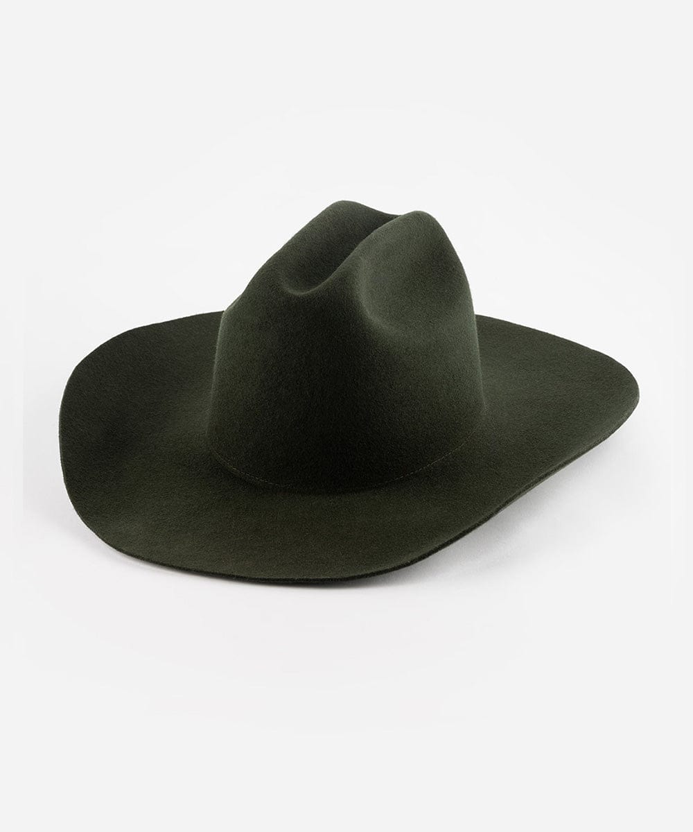 Teddy Cattleman Cowboy Hat in Dark Green