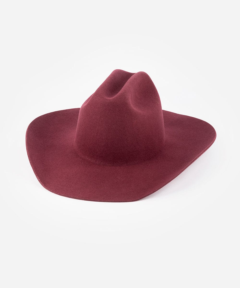 Teddy Cattleman Cowboy Hat in Merlot