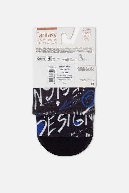 Conte Fantasy 910 dense socks with art designs, product photo (3)