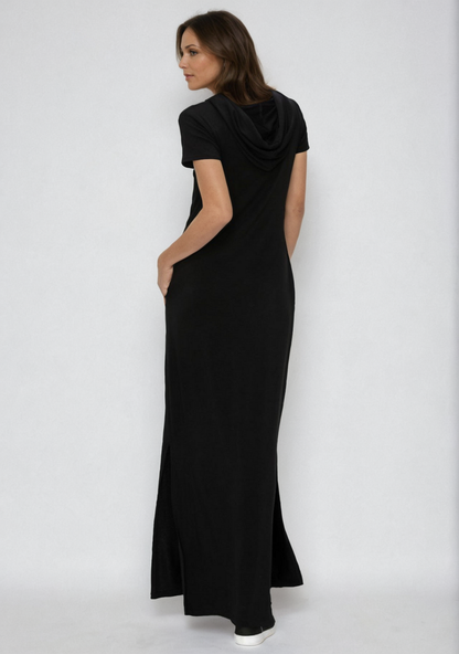 Fitkitty Culture Luxe Lounge hoodie dress, alternate view 3