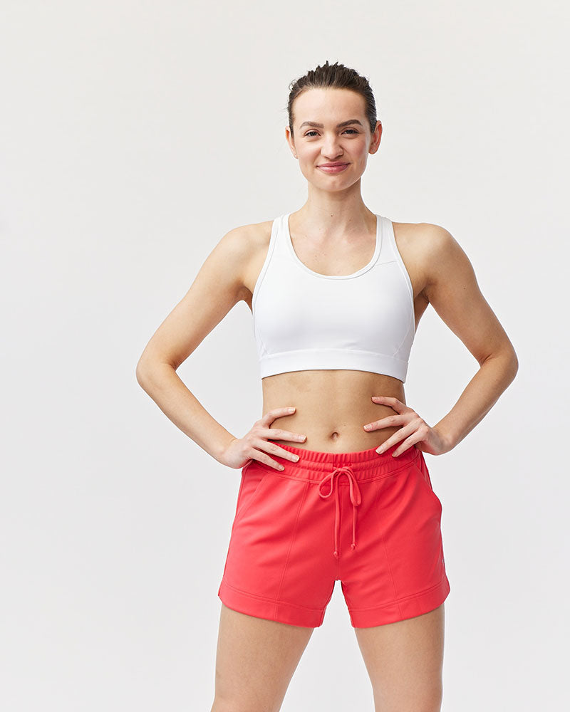 99'er Padded Sports Bra in White, alternate view