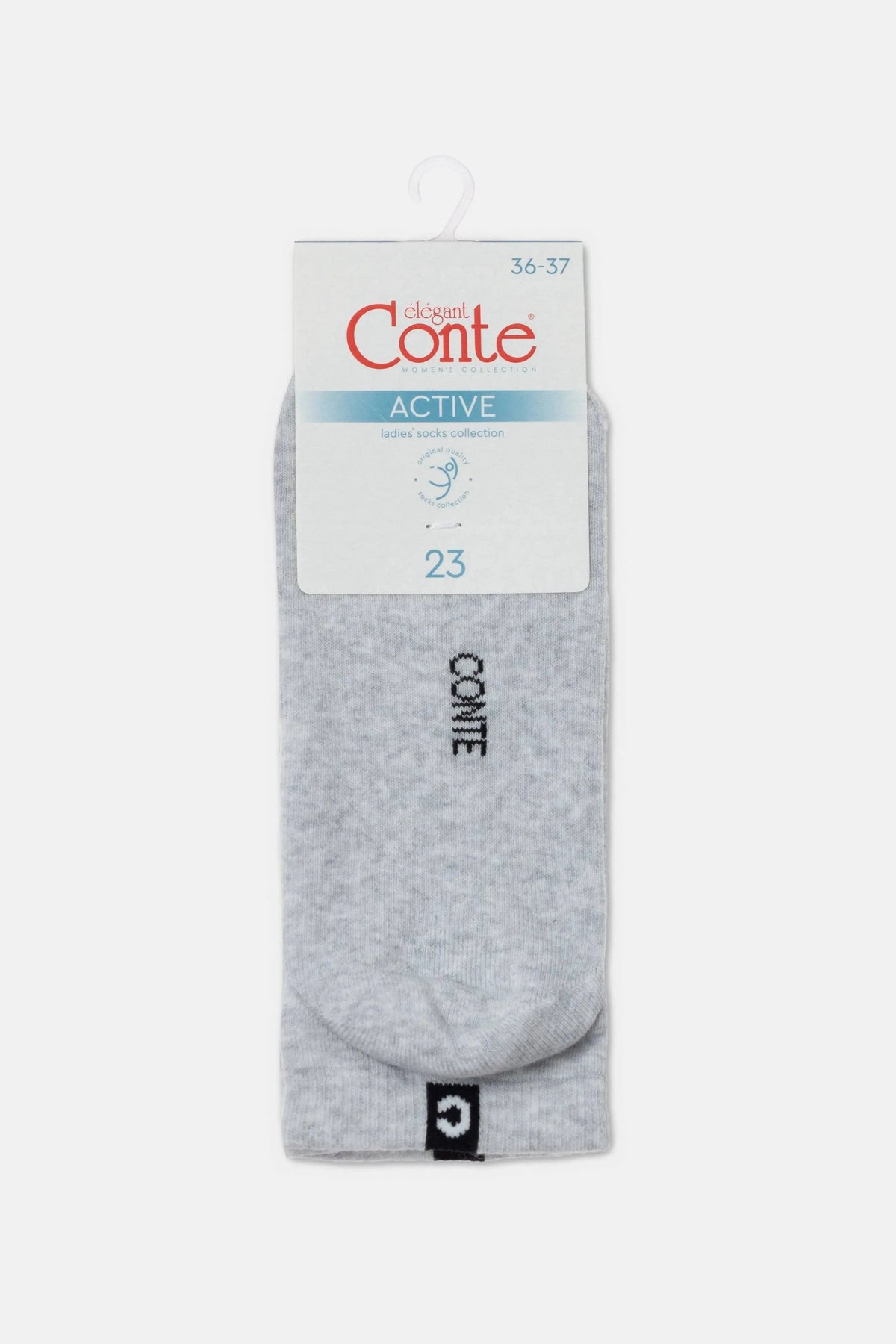Conte Active 571 cotton ankle socks with terry sole, styled photo (2)