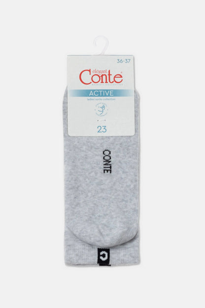 Conte Active 571 cotton ankle socks with terry sole, styled photo (2)