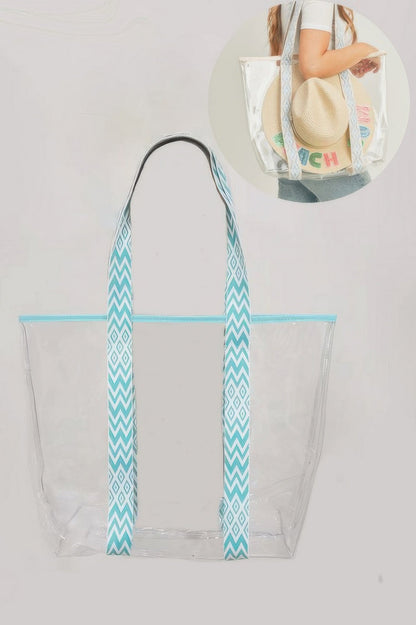 Hat Carrying Clear Tote Bag, product photo