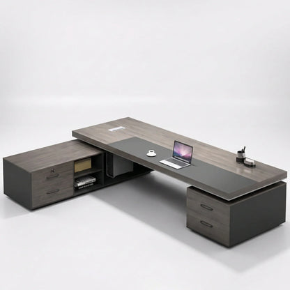 Arc Grove August L-shaped executive desk, alternate view
