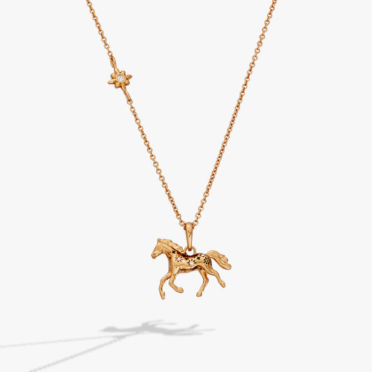 Horse Girl Pendant Necklace, product photo