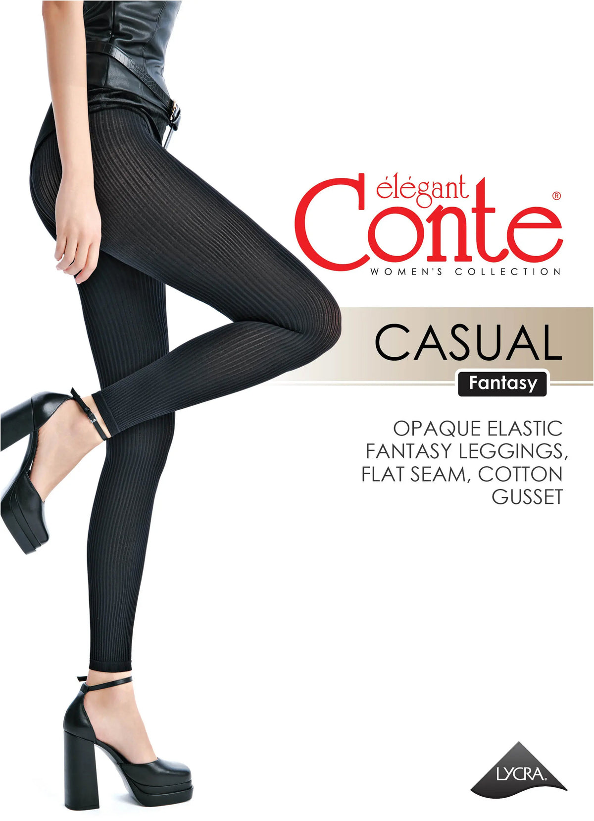 Conte Casual 100 Den Fantasy Leggings — Matte Finish, alternate view (2)