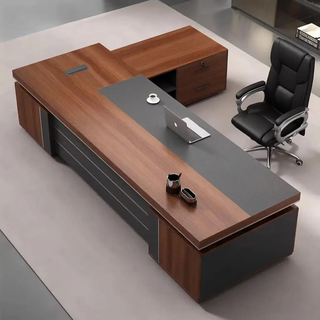 Arc Grove August L-shaped executive desk, alternate view 3
