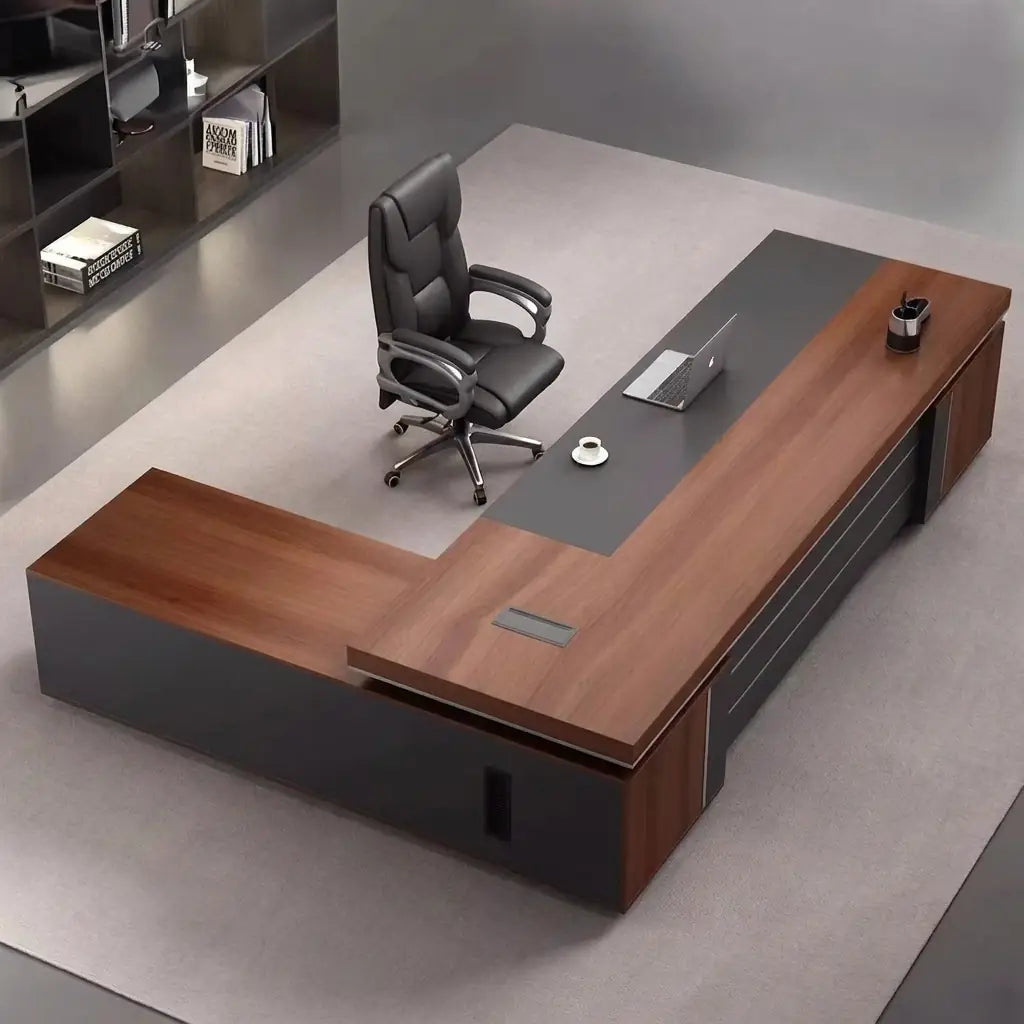 Arc Grove August L-shaped executive desk, alternate view 4