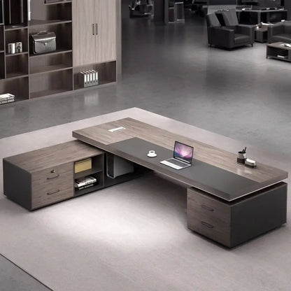 Arc Grove August L-shaped executive desk, alternate view 2