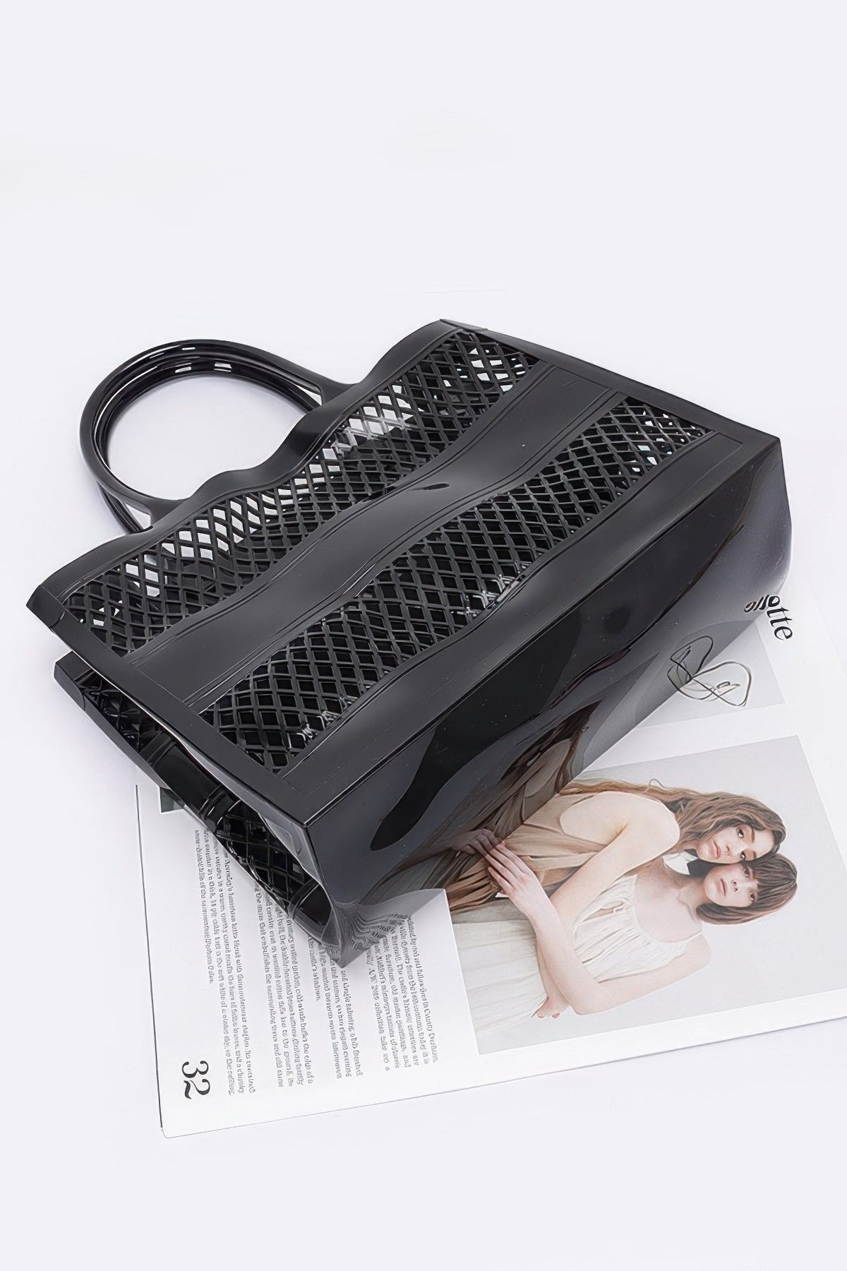 Jelly Tote Bag, styled photo
