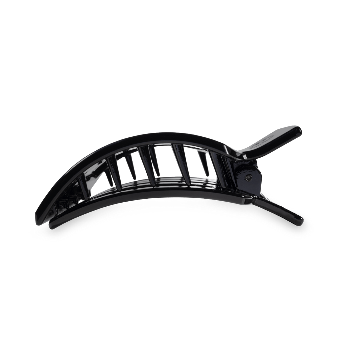 Black hair clip on a white background
