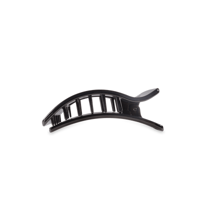 Black hair clip on a transparent background