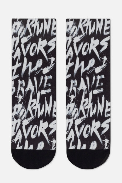 Conte Fantasy 911 dense socks with Brave print, alternate view (2)