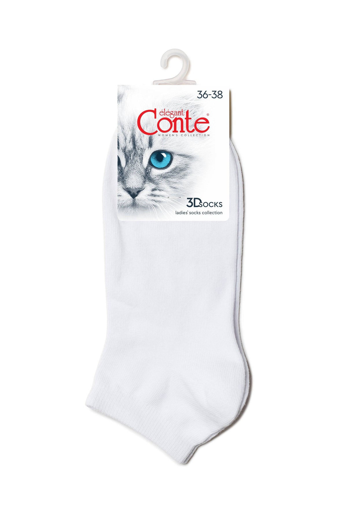 Conte cotton women's ankle 3D Socks, alternate view (4)