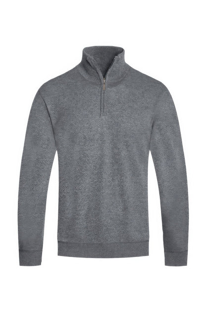 Mens Knit Quarter Zip Sweater