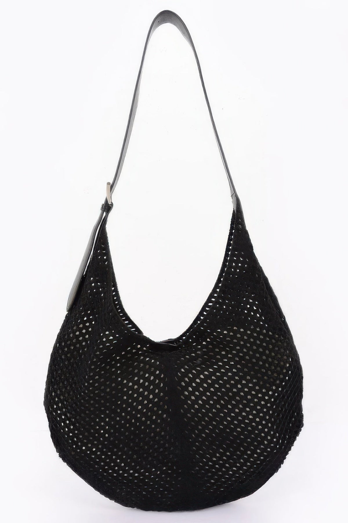 Mesh Crochet Shoulder With Pouch, alternate view