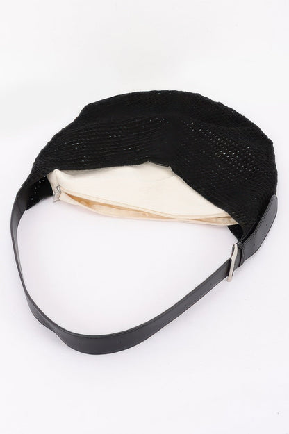 Mesh Crochet Shoulder With Pouch, additional detail