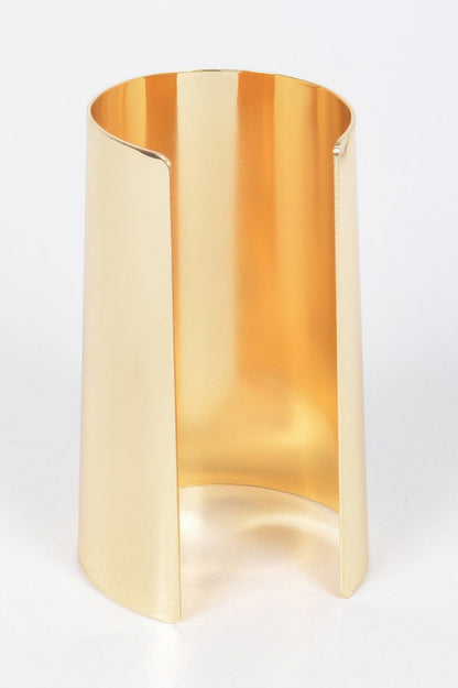 Metal Cuff in Gold, styled photo