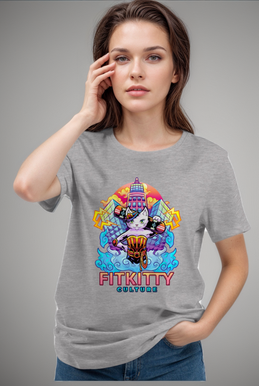 Fitkitty Culture Baddie Kitty t-shirt, alternate view 2