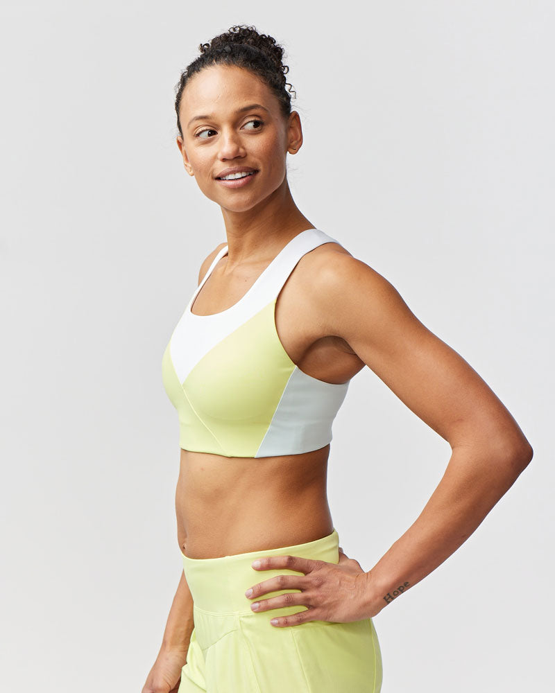 Pionxr Bra Top in Limelight, side view