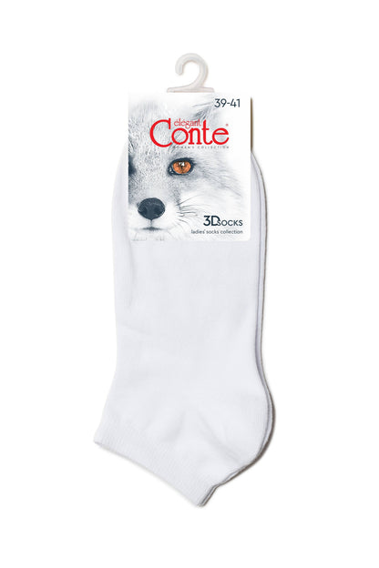 Conte cotton women's ankle 3D Socks, product photo (4)