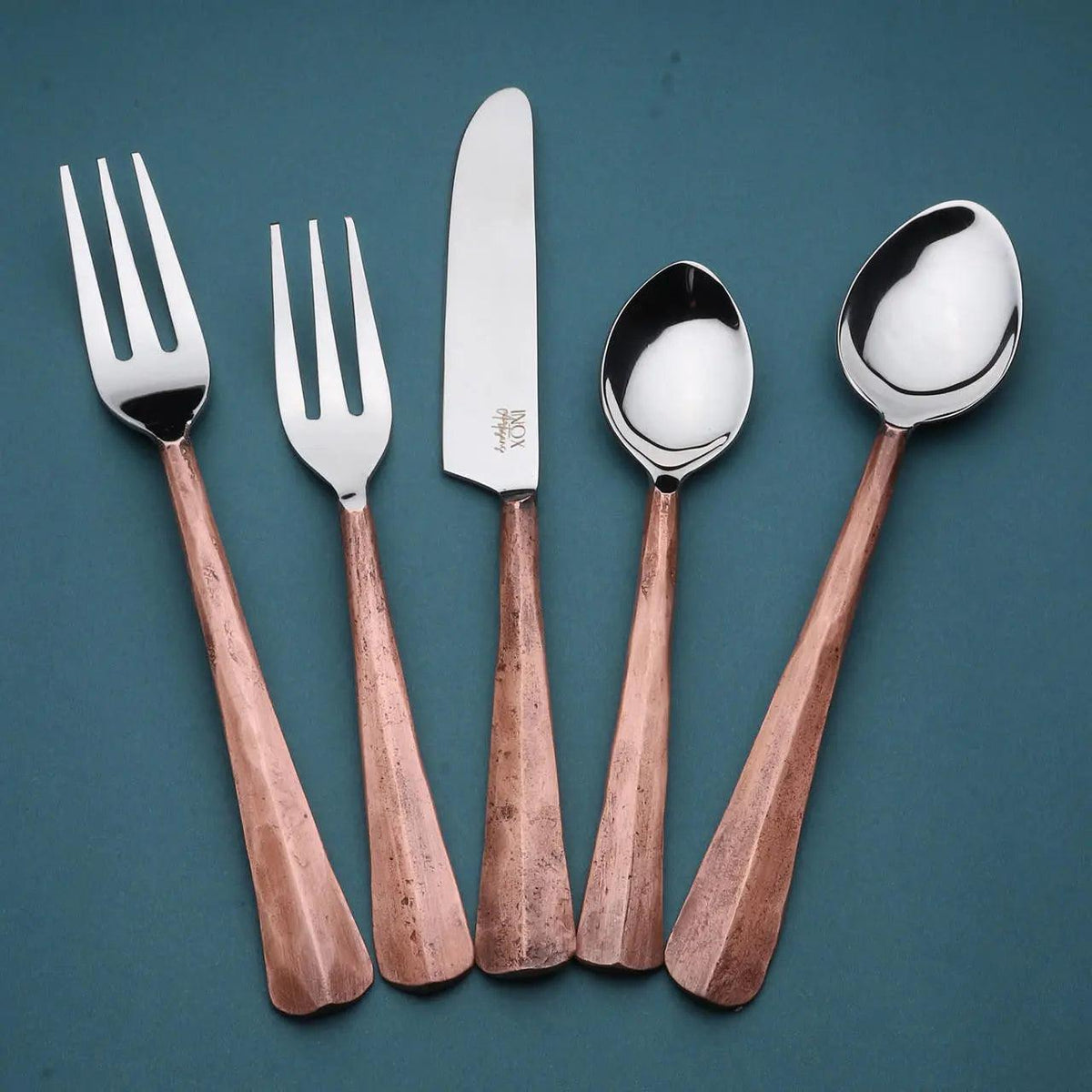 INOX Artisans Ridge flatware set delivered in eco-friendly cloth packaging